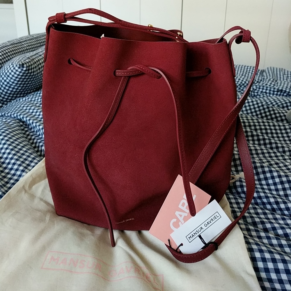 Mansur Gavriel Suede Bucket Bag